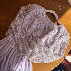 Vintage 80’s Lavender Sequin & Chiffon Dress